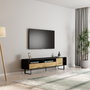 Hanah Home Soporte de TV Luga Negro y Roble